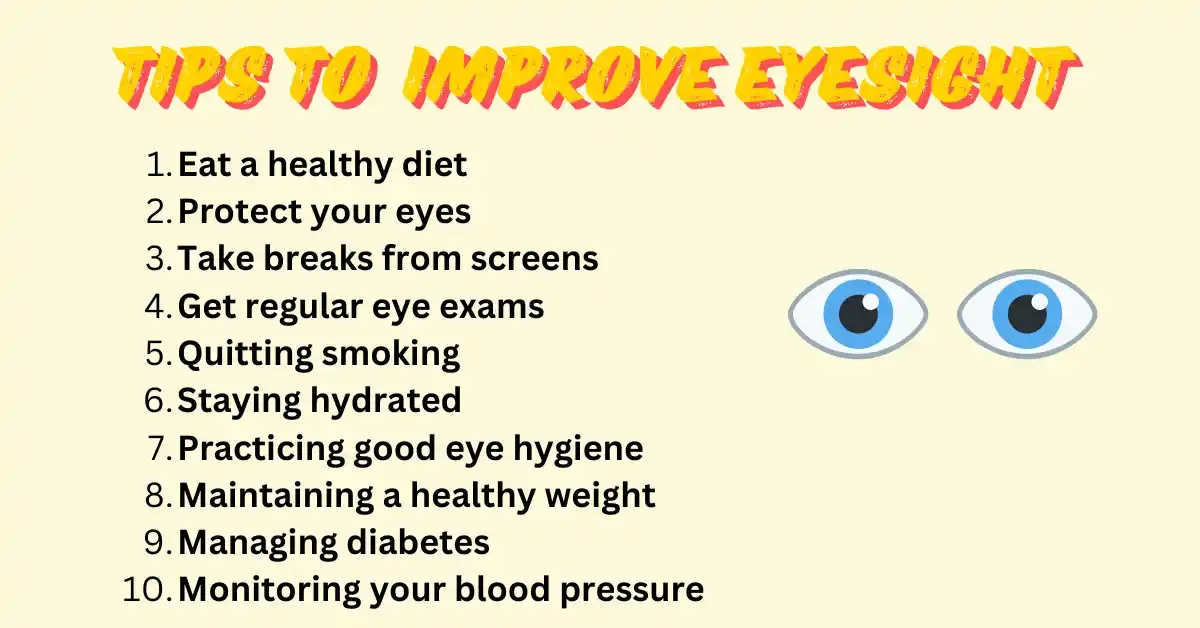 tips to Improve Eyesight