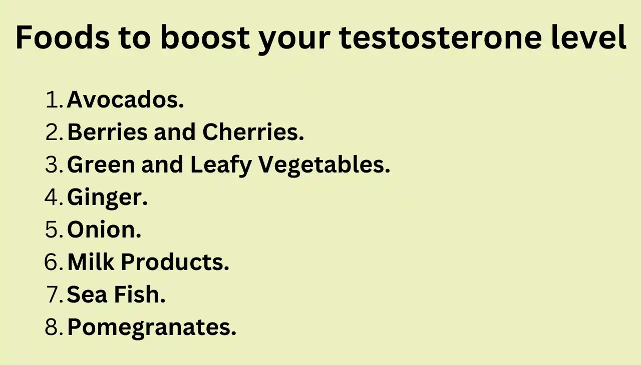 Foods to boost your testosterone level