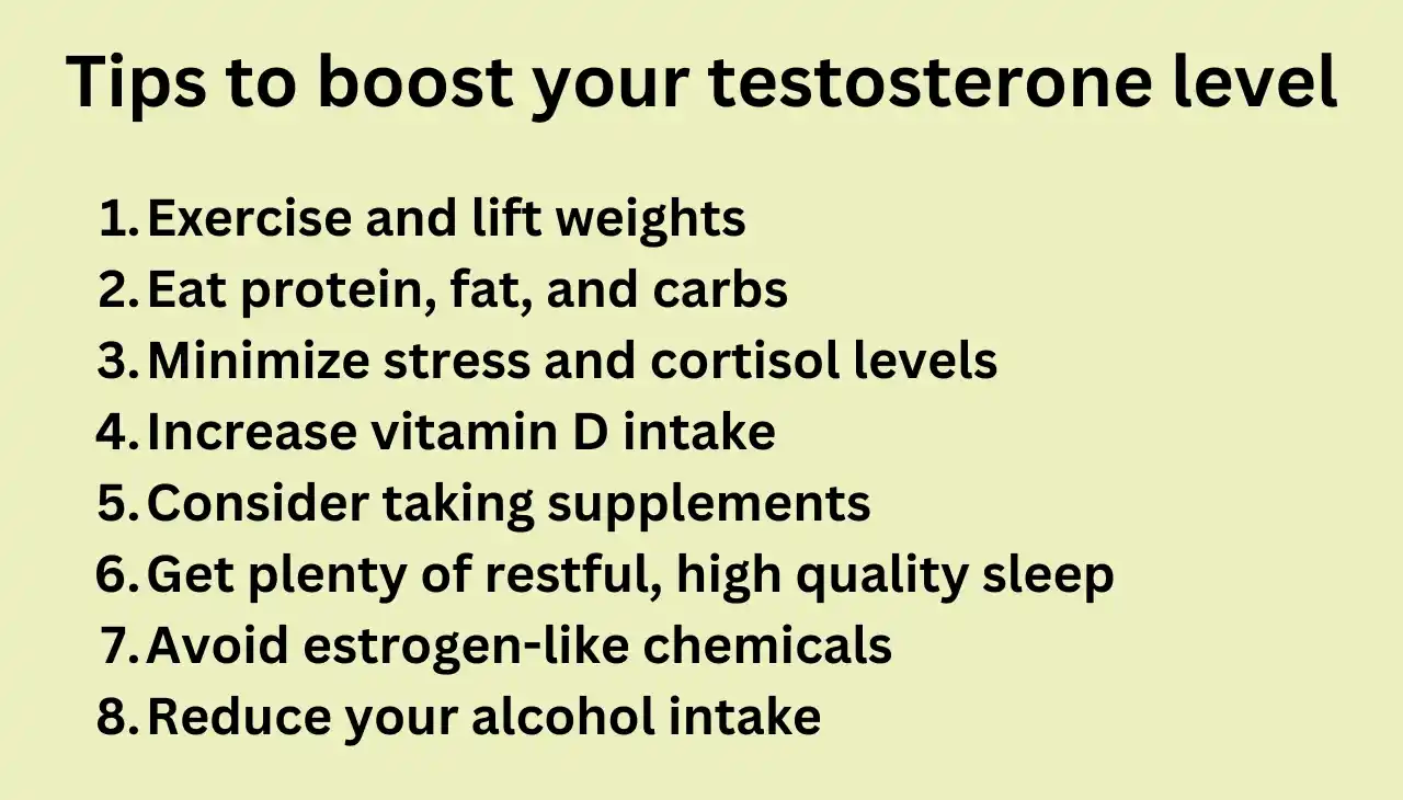 Tips to boost your testosterone level