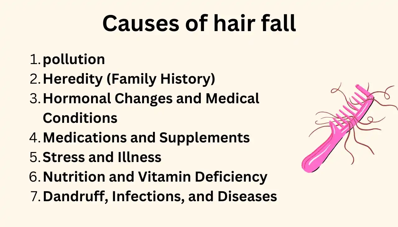 causes of hair fall