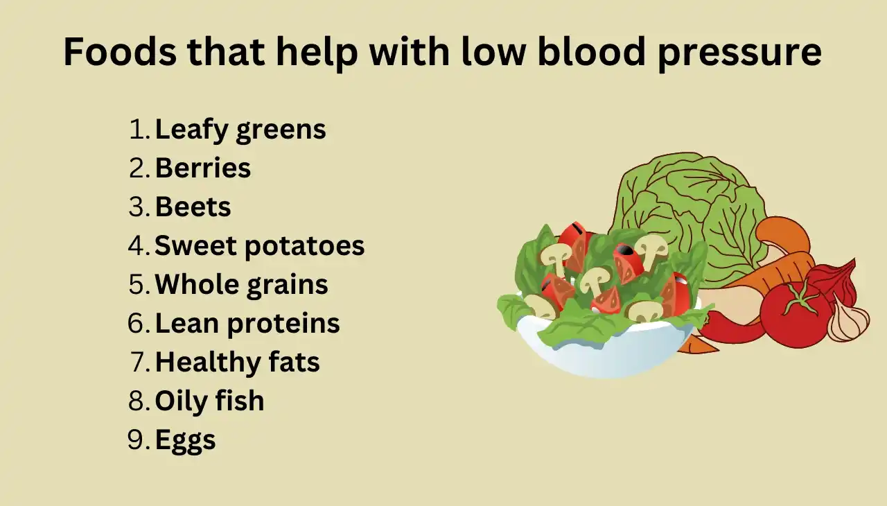 Foods that help with low blood pressure