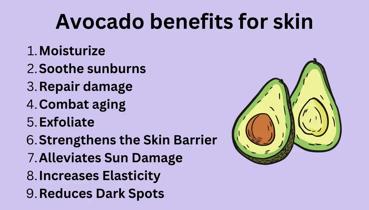 Benefits of avocado for skin