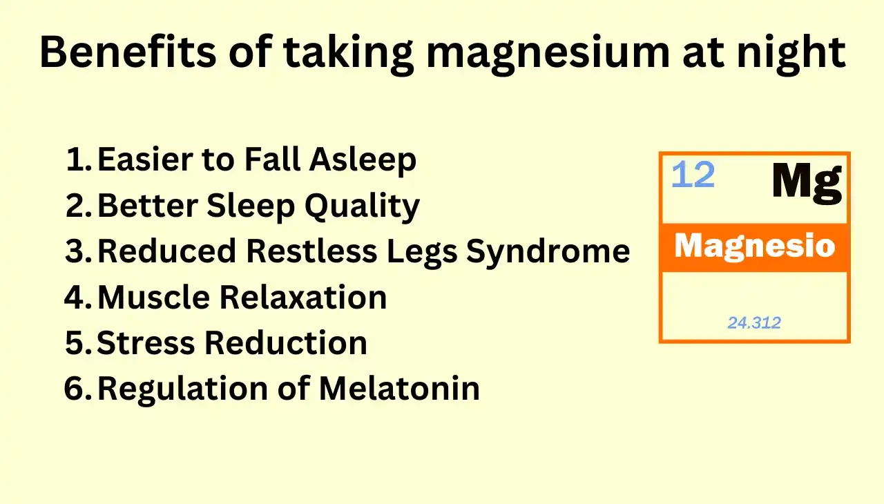 Benefits of taking magnesium at night