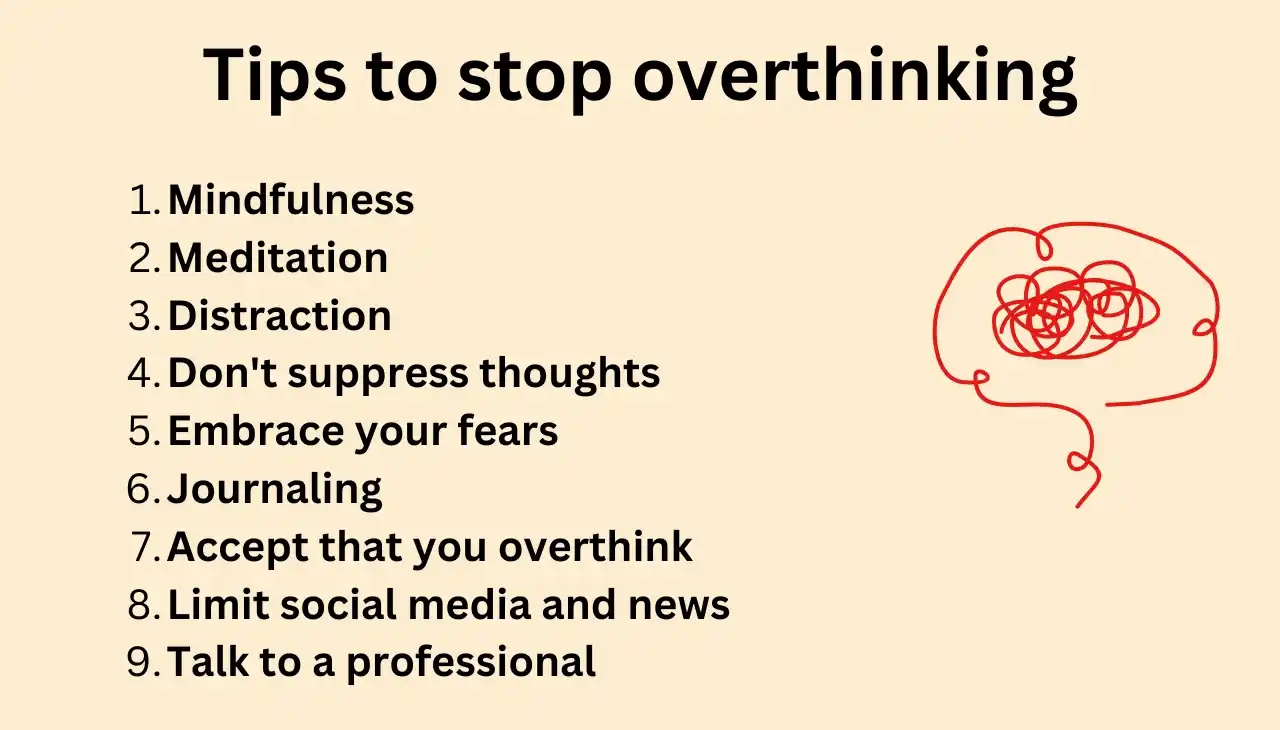 Tips to stop overthinking